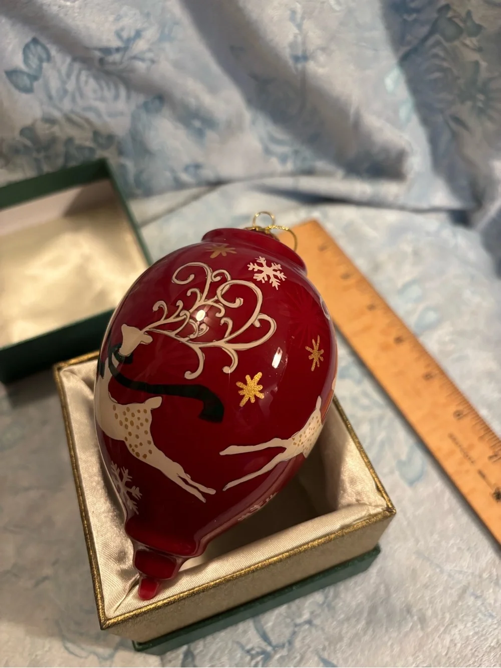 Season's Greeting 2014 Red Holiday Ornament- Pier 1, in box